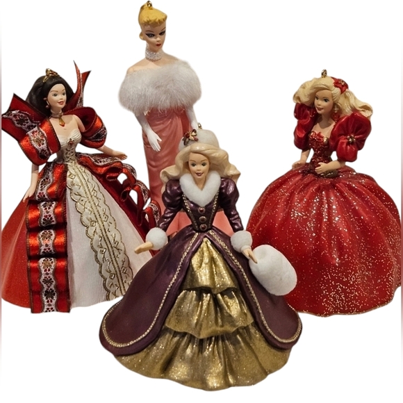 Vintage Barbie Hallmark Ornaments 1993, 1996, 1997,1980-1983 without boxes